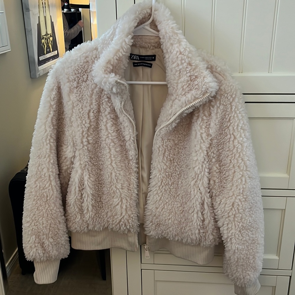 Zara Fur Zip Jacket